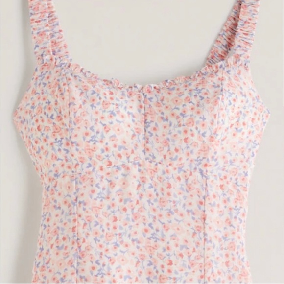 A&F Flirty Scrunchie Strap Dress, Size M - Picture 2 of 7